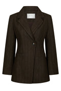 Bowie Stripe Blazer - Brun