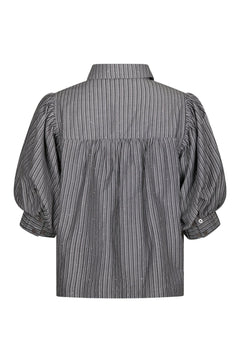 Etta Stripe B Shirt - Dark Grey