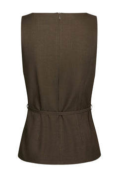 Nassa Structure Top - Dark Brown