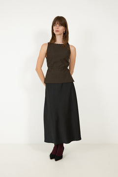 Nassa Structure Top - Dark Brown