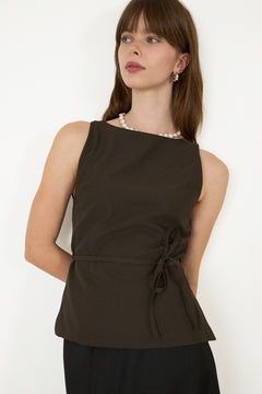 Nassa Structure Top - Dark Brown