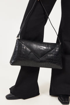 Onyx Clucth - Black Croc