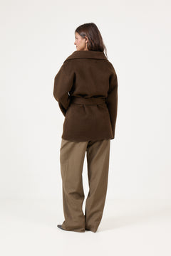 Houston Coat Midi - Chestnut