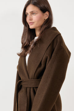 Houston Coat Midi - Chestnut