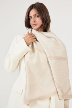 Triangle Scarf - Cream/Light Beige