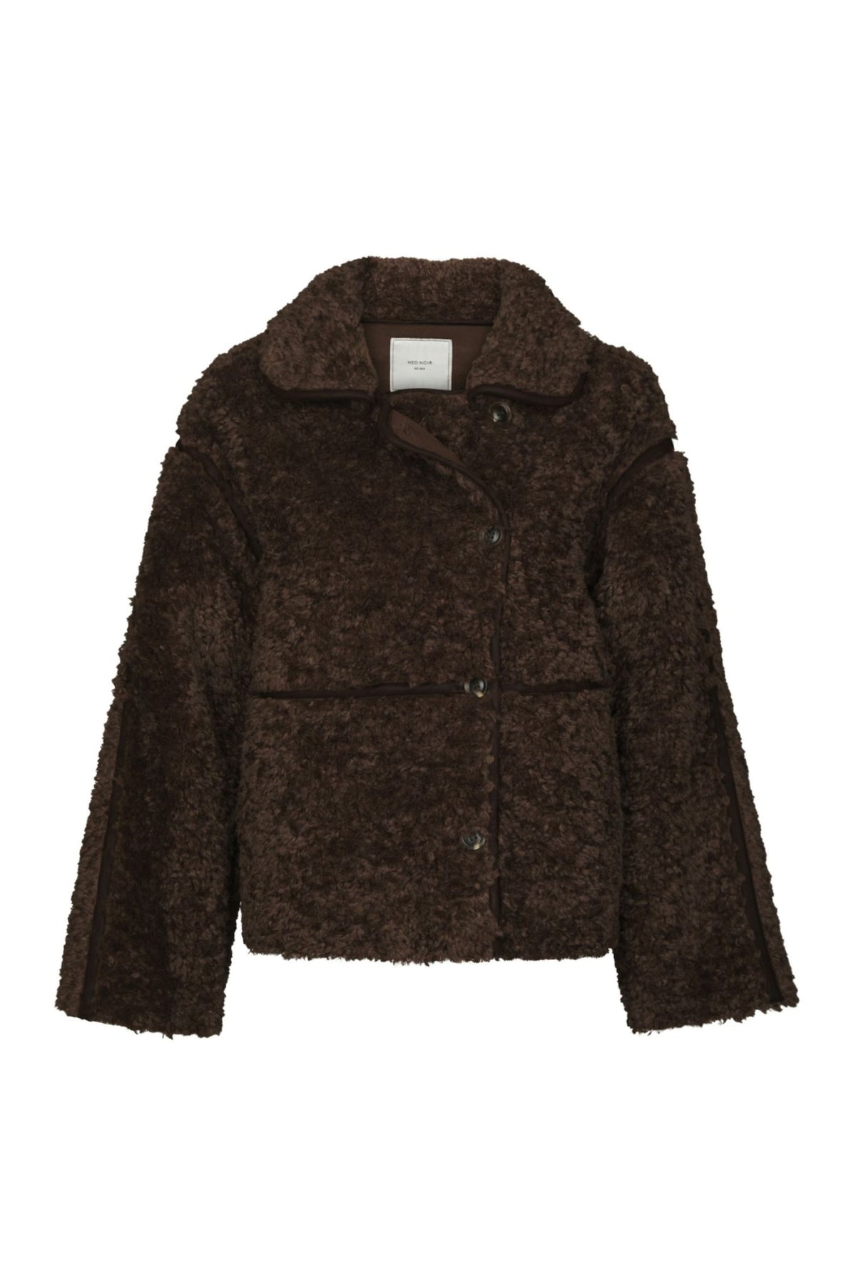 Castor Faux Fur Jacket - Dark Brown