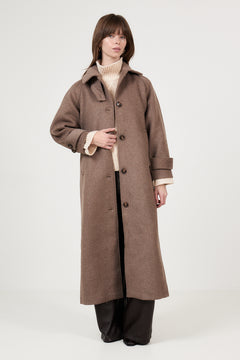 Keaton Wool Coat - Taupe