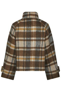 Quinn Check Jacket - Camel