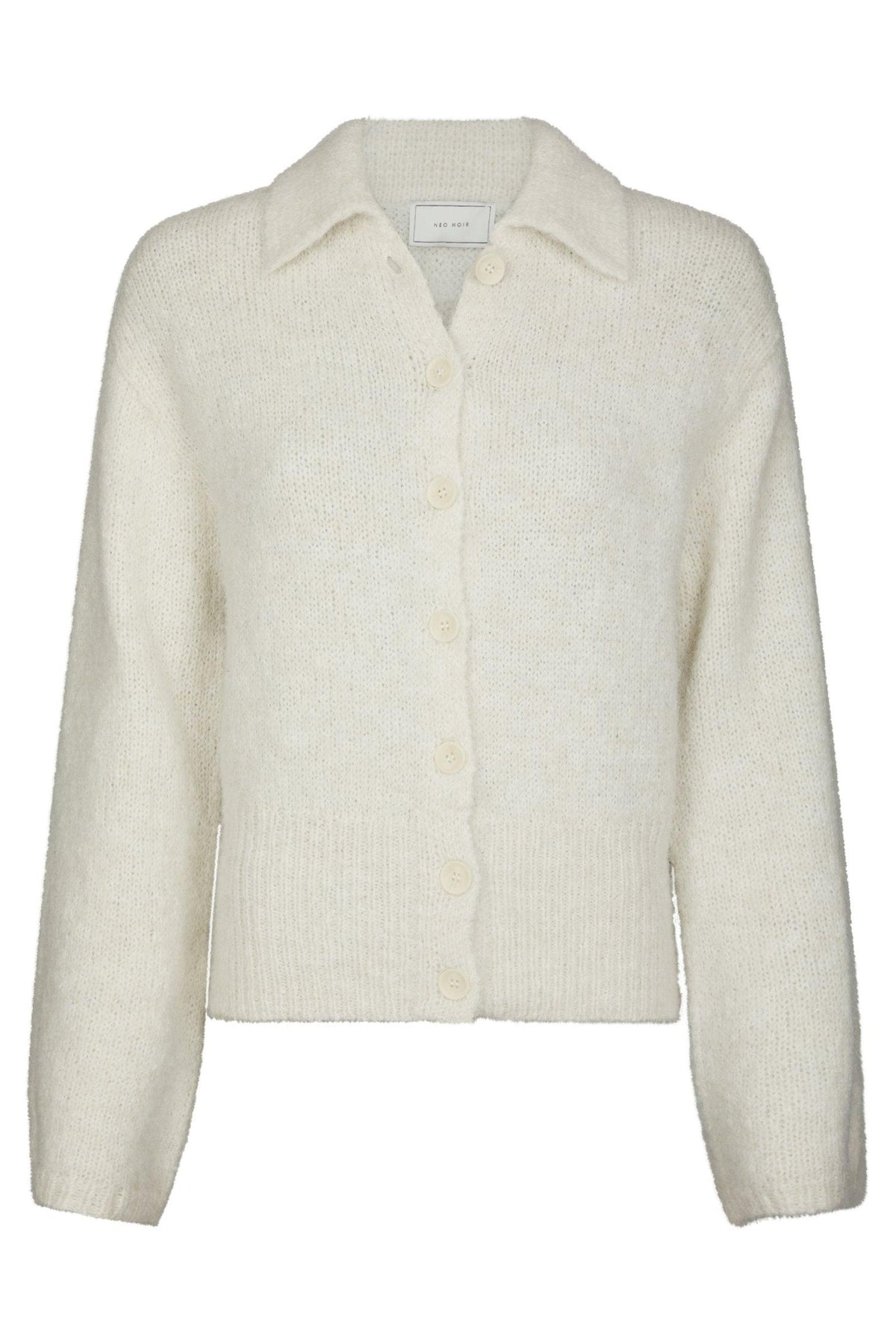 Ramera Fluffy Knit Kofta - Off White