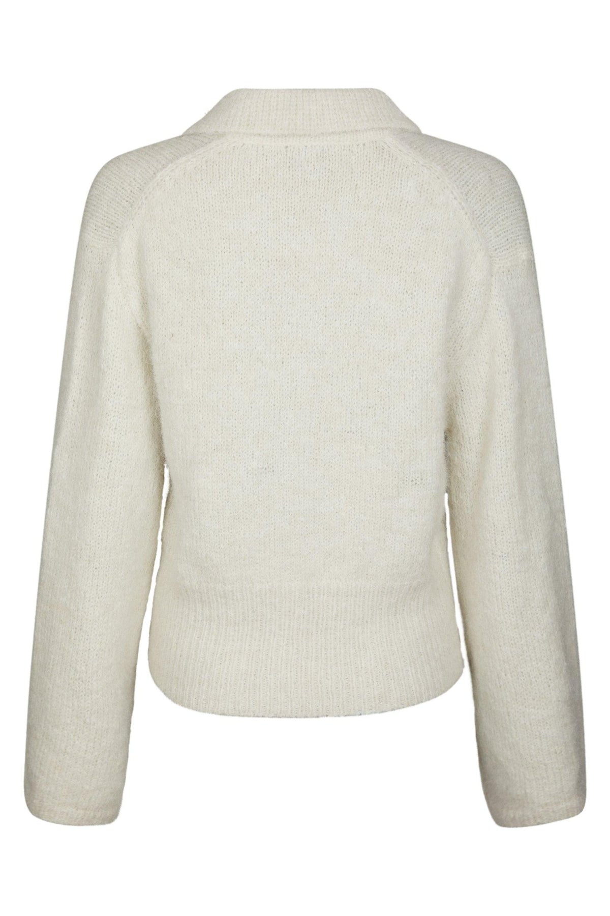 Ramera Fluffy Knit Kofta - Off White
