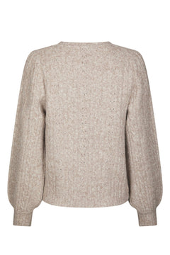 Koteas Cable Knit Cardigan - Beige Melange