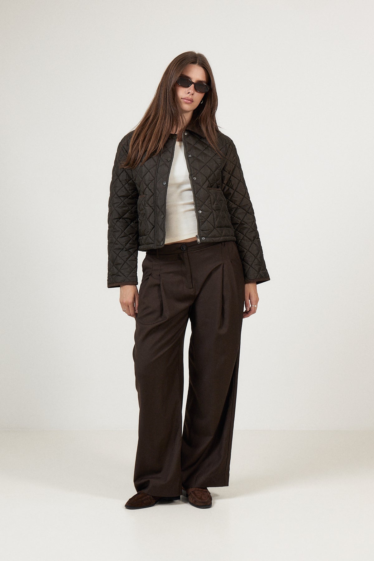 Kanya Quilt Jacket - Khaki