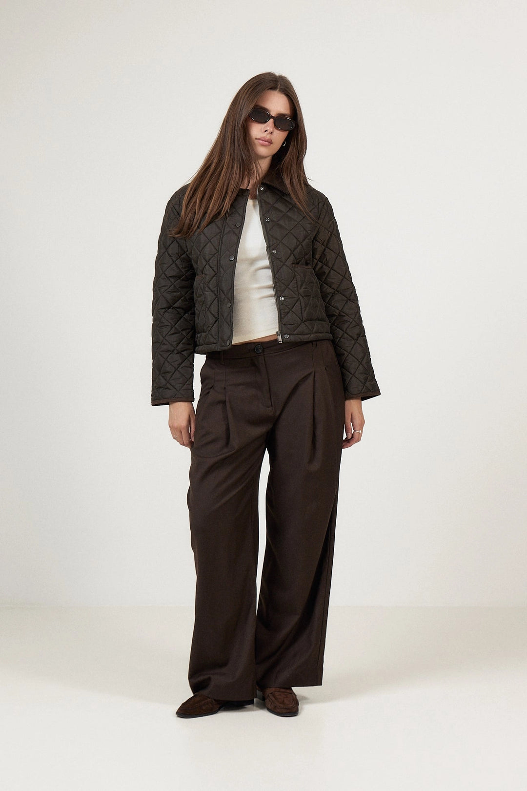 Kanya Quilt Jacket - Khaki