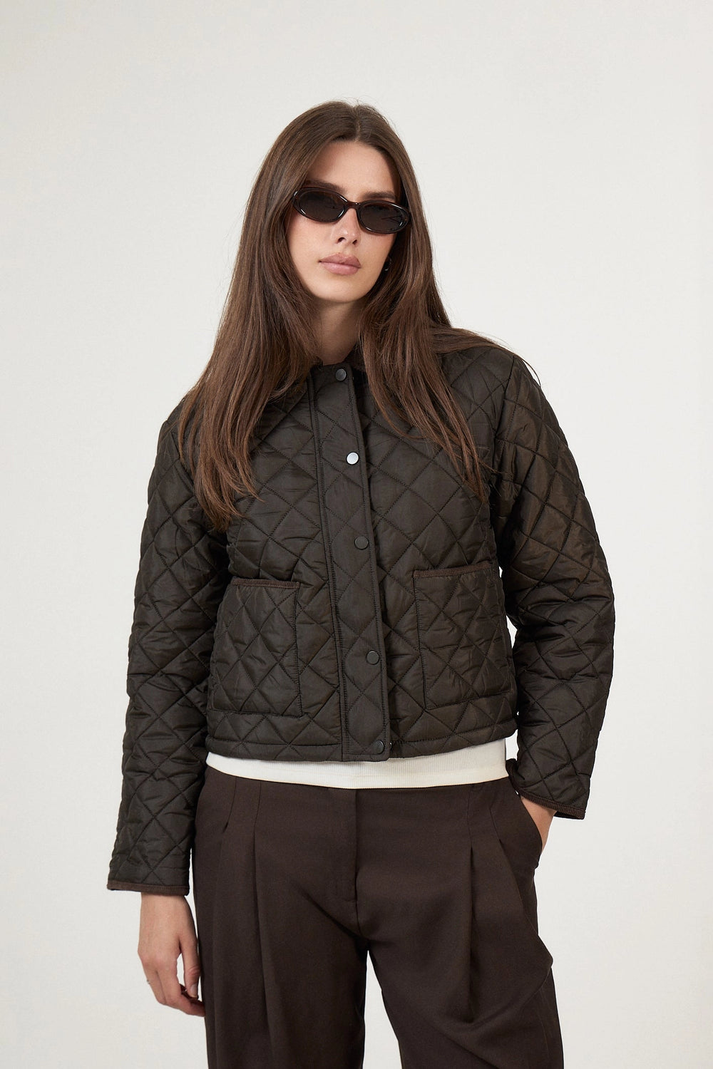 Kanya Quilt Jacket - Khaki