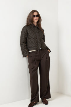 Kanya Quilt Jacket - Khaki
