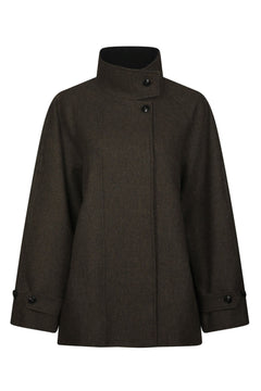 Mariel Mini Check Jacket - Brown