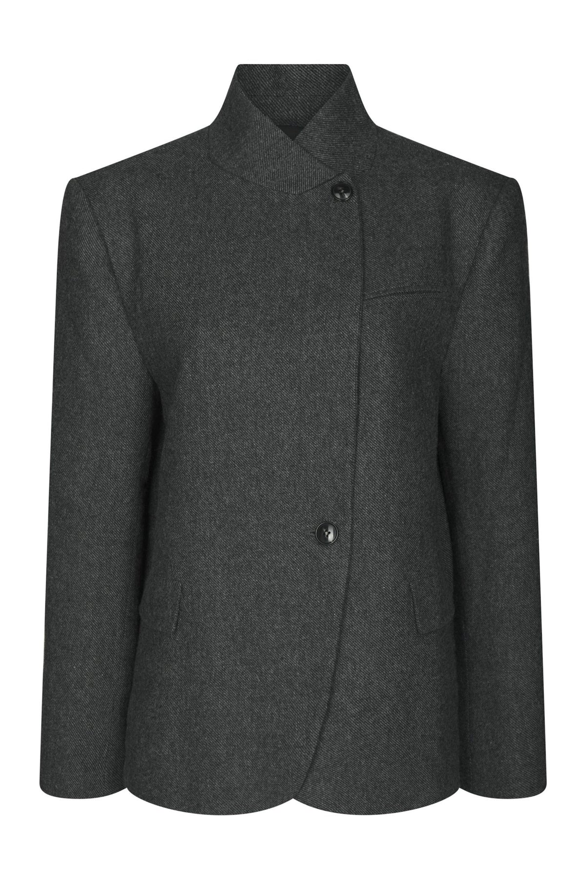 Nerine Structure Twill Blazer - Antracit