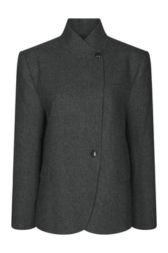 Nerine Structure Twill Blazer - Antracit