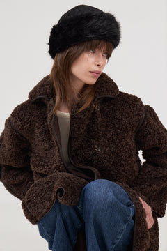 Nappi Faux Fur Hat - Black