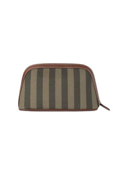 Cosmetic Pouch Large - Green Stripe