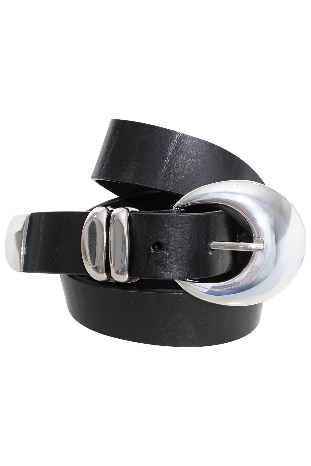 Quincy Belt - Black Silver