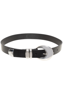 Quincy Belt - Black Silver