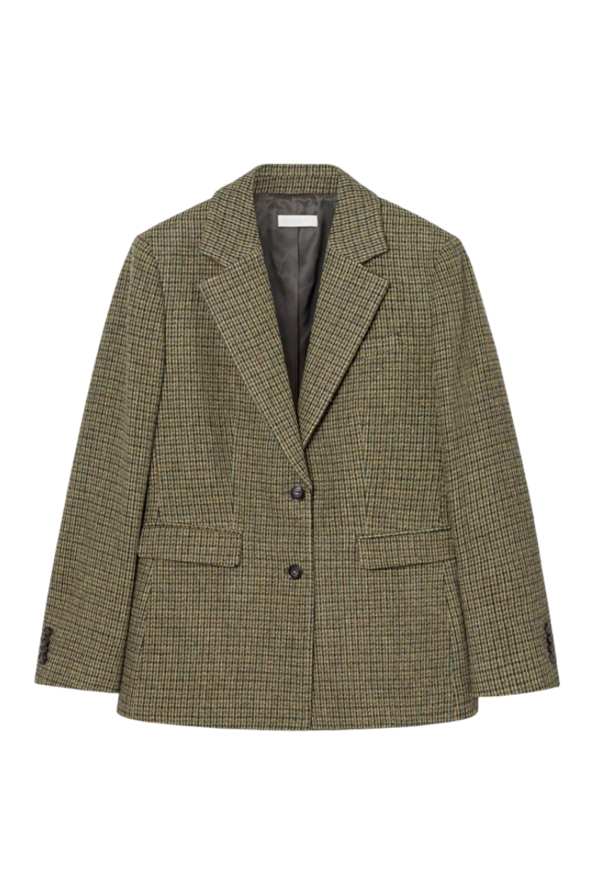 Brook Houndstooth Blazer - Green Houndstooth
