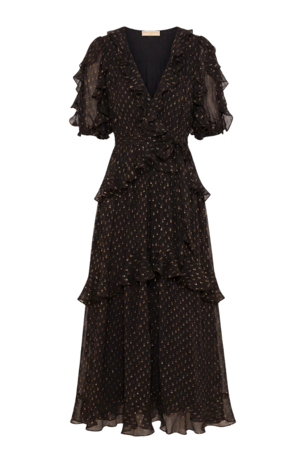 Tida Ss Silk Dress - Noir