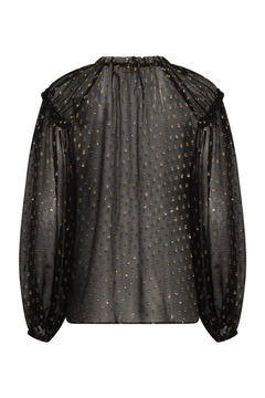 Elspen Ls Silk Blouse - Noir