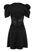 Francis Lace Mini Dress - Svart