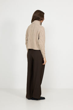 5660 Cosima Zip - Champagne Beige