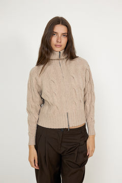 5660 Cosima Zip - Champagne Beige