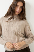 5660 Cosima Zip - Champagne Beige