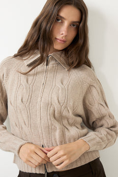 5660 Cosima Zip - Champagne Beige