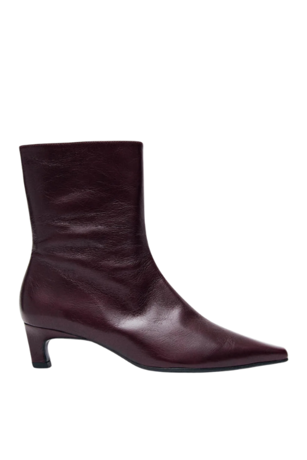 Ambar Läderboots - Rift Burgundy