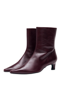 Ambar Läderboots - Rift Burgundy