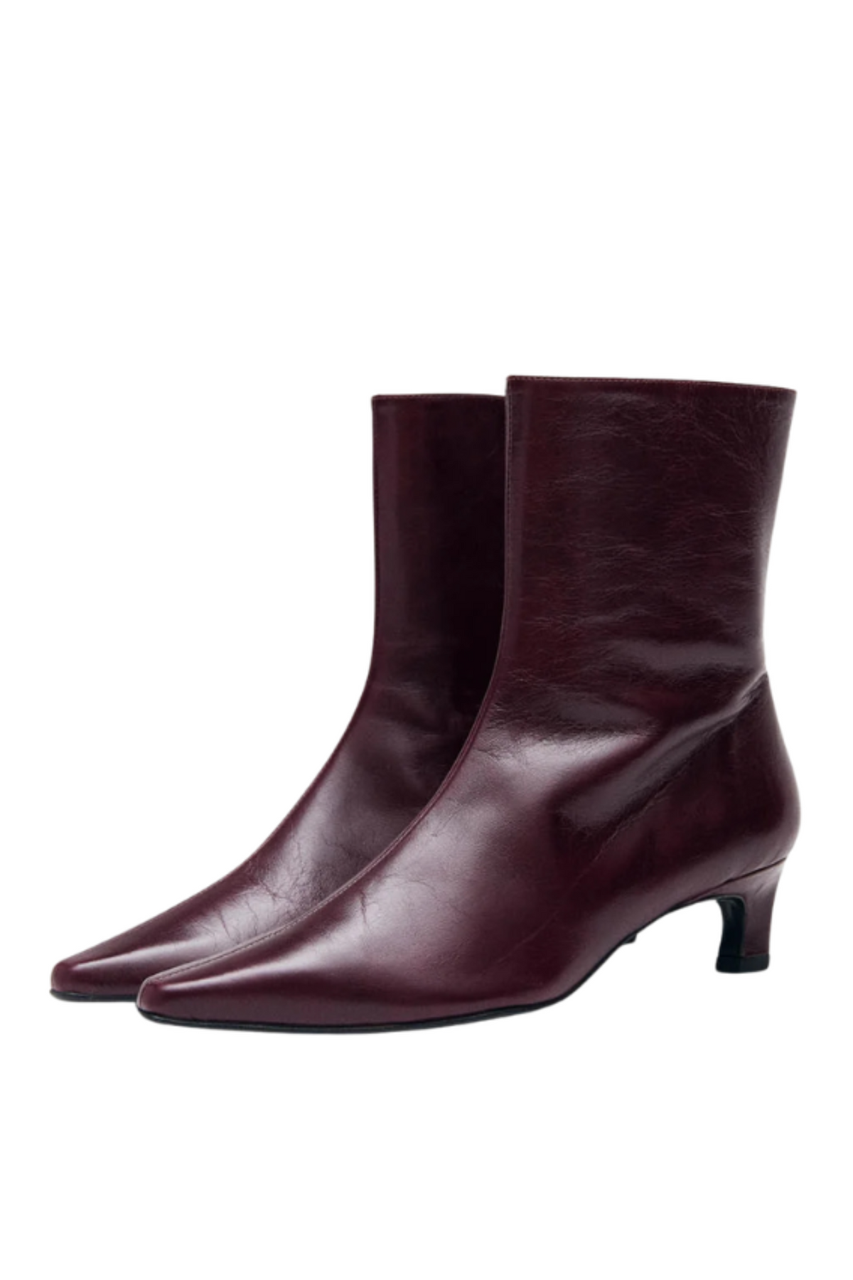 Ambar Läderboots - Rift Burgundy