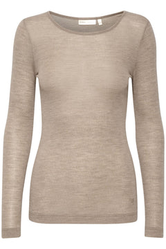 Fangiw T-Shirt Ls - Oatmeal Melange
