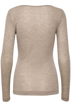 Fangiw T-Shirt Ls - Oatmeal Melange