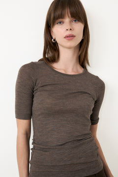 Fangiw T-Shirt - Brown Melange