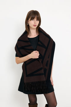 Myrtheiw Logo Scarf - Chocolate Torte Logo