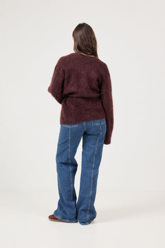 Neriselle Cardigan - Bordeaux