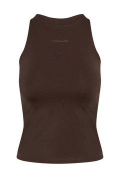 DoubleTrouble Bra Tank - Mocca Brown
