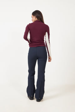 Voss Chevron Zipup Women - Burgundy