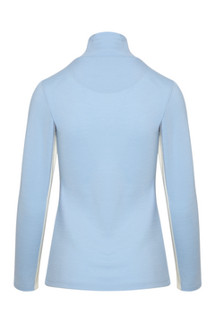 Voss Chevron Zipup Women - Light Blue