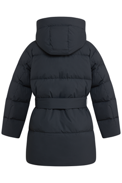 Sonja Down Belt Jacket - Black