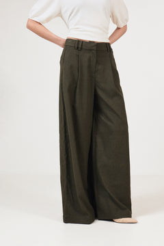 Cabrie Hw Pants - Forest N Mel