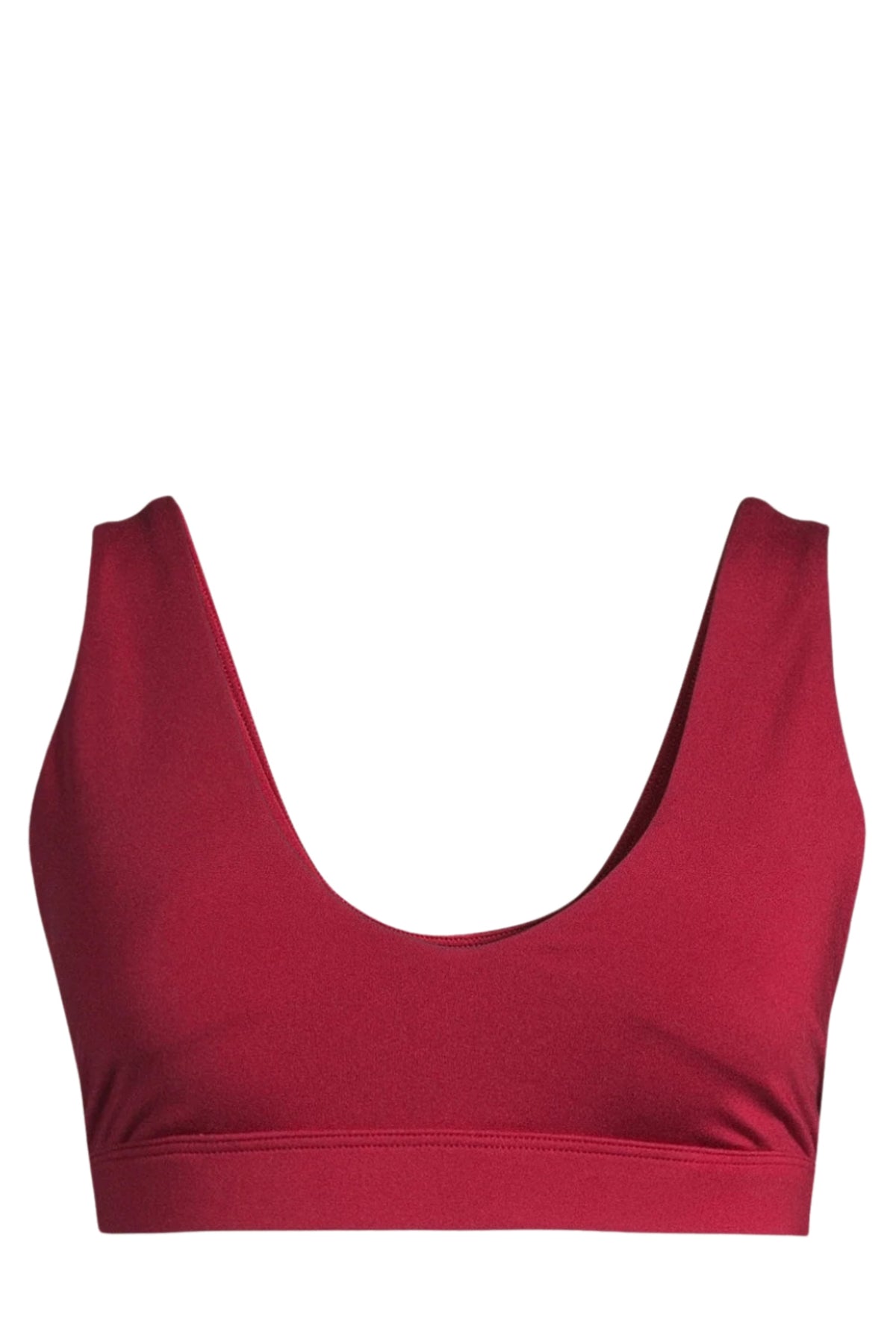 Soft Touch Padded Sports Bra - Burgunder