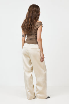 Hima Off-Shoulder Top - Chocolate Chip
