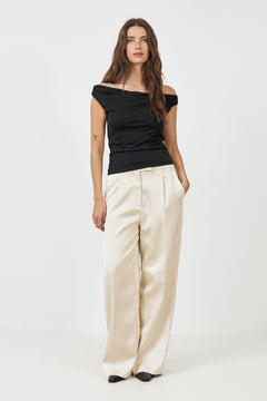 Hima Off-Shoulder Top - Black